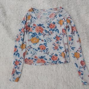 Mudd small floral long sleeve shirt